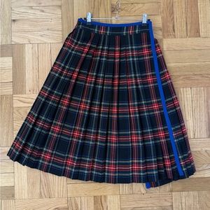 vintage Saint Laurent plaid skirt